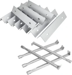 BBQ Parts Kit For Napoleon Rogue 625, Rogue XT 625, Rogue SE 625, Prestige 665 Series Gas Grills, 5-Pack Burner & 9-Pack Heat Plate