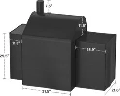 5555 Grill Cover For Char-Griller 3018, 1224, E1224, 2121, 2123 Grills With Side Fire Box, 62''L X 29''W X 41''H -Cheap Grill Store 61SwOGwy mS. AC SL1500