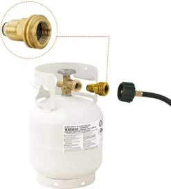 Propane Tank Adapter Converts POL LP Tank Service Valve To QCC1 / Type1 Hose Or Regualtor -Cheap Grill Store 61UpWekAM4L. AC SL1500