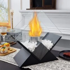14.5''H Diamond Portable Ventless Fireplace Tabletop Fire Pit Bowl Pot Clean Burning Bio Ethanol For Patio Parties Events -Cheap Grill Store 61Vbq6sLMHL. AC SL1000