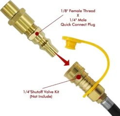 Male Quick Connect Plug Propane Quick Disconnect Conversion Kit 1/8'' FNPT X 1/4'' Adapter For Weber Q, Weber Traveller Series Portable Gas Grills -Cheap Grill Store 61Vt03V37qL. AC SL1500
