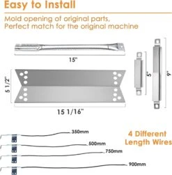 Repair Kit For Kenmore 720-0670A, 122.16641900, Nexgrill 720-0670C, Grill Master, Uberhaus And Others, 4 Pack Burner Tubes & Heat Plates -Cheap Grill Store 61X7DhfdOEL. AC SL1500