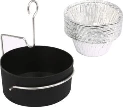 Drip Pan Grease Cup Catch Pan Liners Kit Fits Char-Broil 2 Burner Gas Grills.