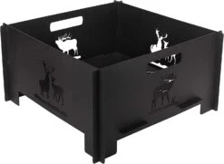 15.8 Inch Collapsible Wood Burning Fire Pit Fire Ring Outdoor Indoor Accessories For Backyard Patio Bonfire, BBQ Camping Travel Or Picnic