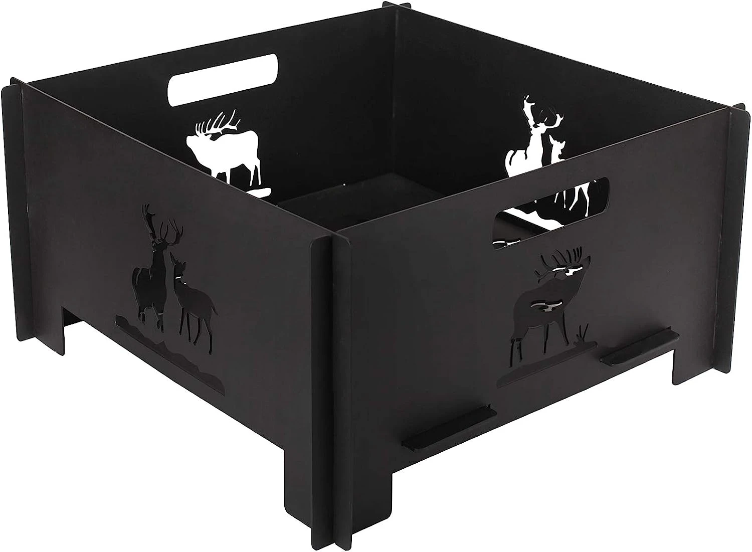 15.8 Inch Collapsible Wood Burning Fire Pit Fire Ring Outdoor Indoor Accessories For Backyard Patio Bonfire, BBQ Camping Travel Or Picnic 3 15.8 Inch Collapsible Wood Burning Fire Pit Fire Ring Outdoor Indoor Accessories For Backyard Patio Bonfire, BBQ Camping Travel Or Picnic