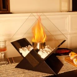 14.5''H Diamond Portable Ventless Fireplace Tabletop Fire Pit Bowl Pot Clean Burning Bio Ethanol For Patio Parties Events -Cheap Grill Store 61Z 8NvzPDL. AC SL1000