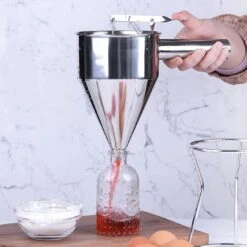 Pancake Batter Dispenser, 1200ml Funnel Cake Dispenser With Stand And Basting Brush, Batter Funnel Dispenser For Cupcakes, Waffles, Or Any Baked Goods -Cheap Grill Store 61 Uz0RiFlL. SL1100