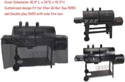 8080 Grill Cover Fits Char-Griller Duo 5050 & 5650 Double Play With Side Fire Box -Cheap Grill Store 61anOyeRO3L. AC SL1332