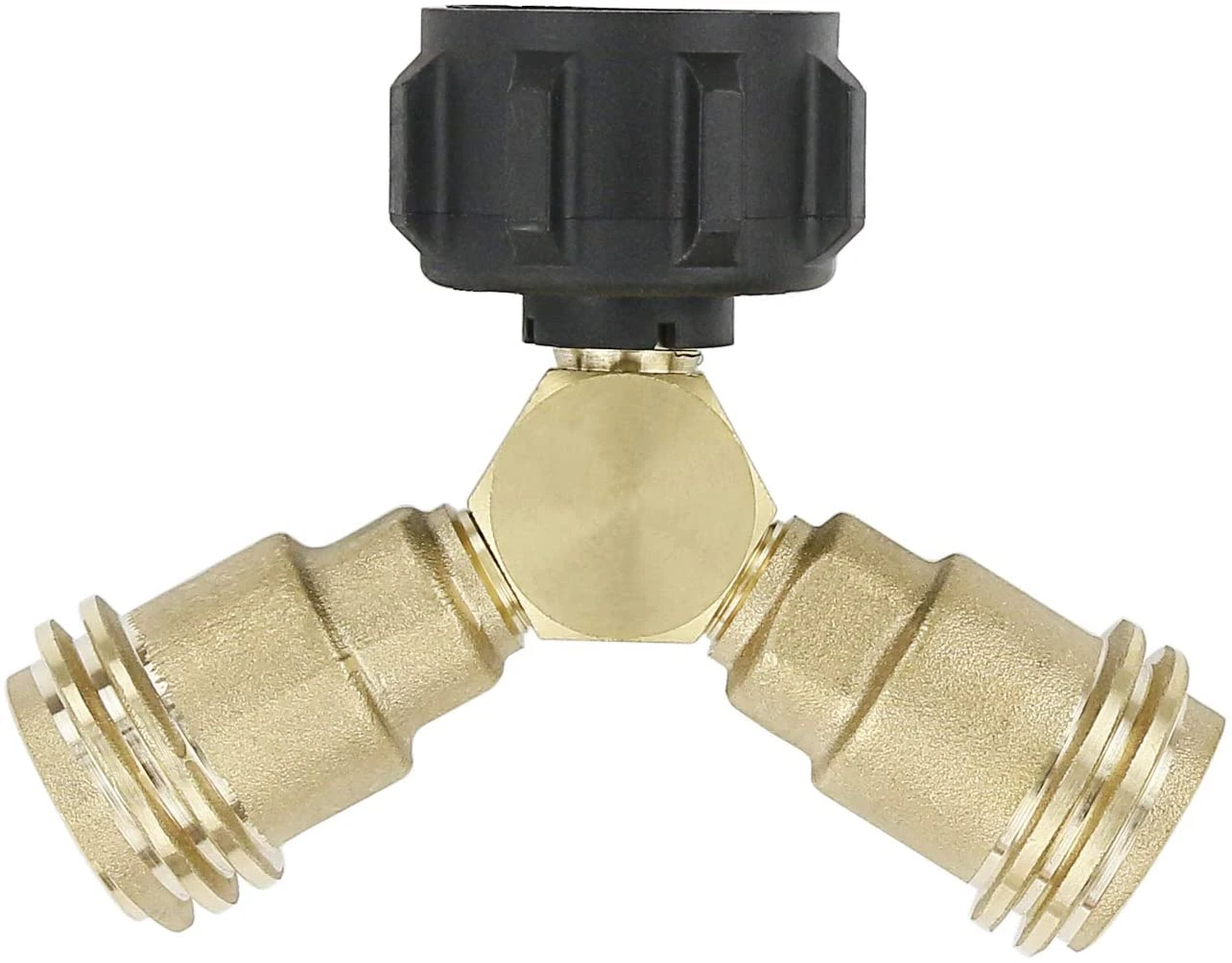 2 Way LP Gas Propane Tank Y Splitter Adapter With Valves Tee Connector For 20lb LP Tank Cylinder For BBQ Grills, Camping Stoves, Gas Burners, Heater 6 2 Way LP Gas Propane Tank Y Splitter Adapter With Valves Tee Connector For 20lb LP Tank Cylinder For BBQ Grills, Camping Stoves, Gas Burners, Heater - Image 4