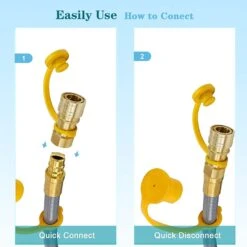 Nature Gas Conversion Kit, 24 Feet Natural Gas 3/8 Female Flare, 1/2 Male Flare Hose With Quick Connect -Cheap Grill Store 61gNJVaKdJL. AC SL1500