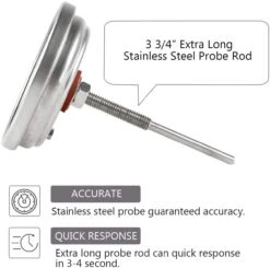 3 1/4 Inch 150-900°F Grill Thermometer For Kamado Joe, Char-Griller Akorn, Weber Kettle, Small BGE, Fits For Oven Wood Stove -Cheap Grill Store 61hoN7dzYoL. AC SL1500
