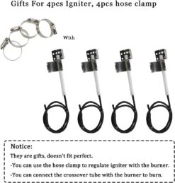 Repair Parts Kit For CharBroil 466272108, 466241614, 466247110, 466247512, 466270912, 463273513, 463273915 4 Burner Grills 12 Repair Parts Kit For CharBroil 466272108, 466241614, 466247110, 466247512, 466270912, 463273513, 463273915 4 Burner Grills -Cheap Grill Store 61ilO6 RkEL. AC SL1500 1