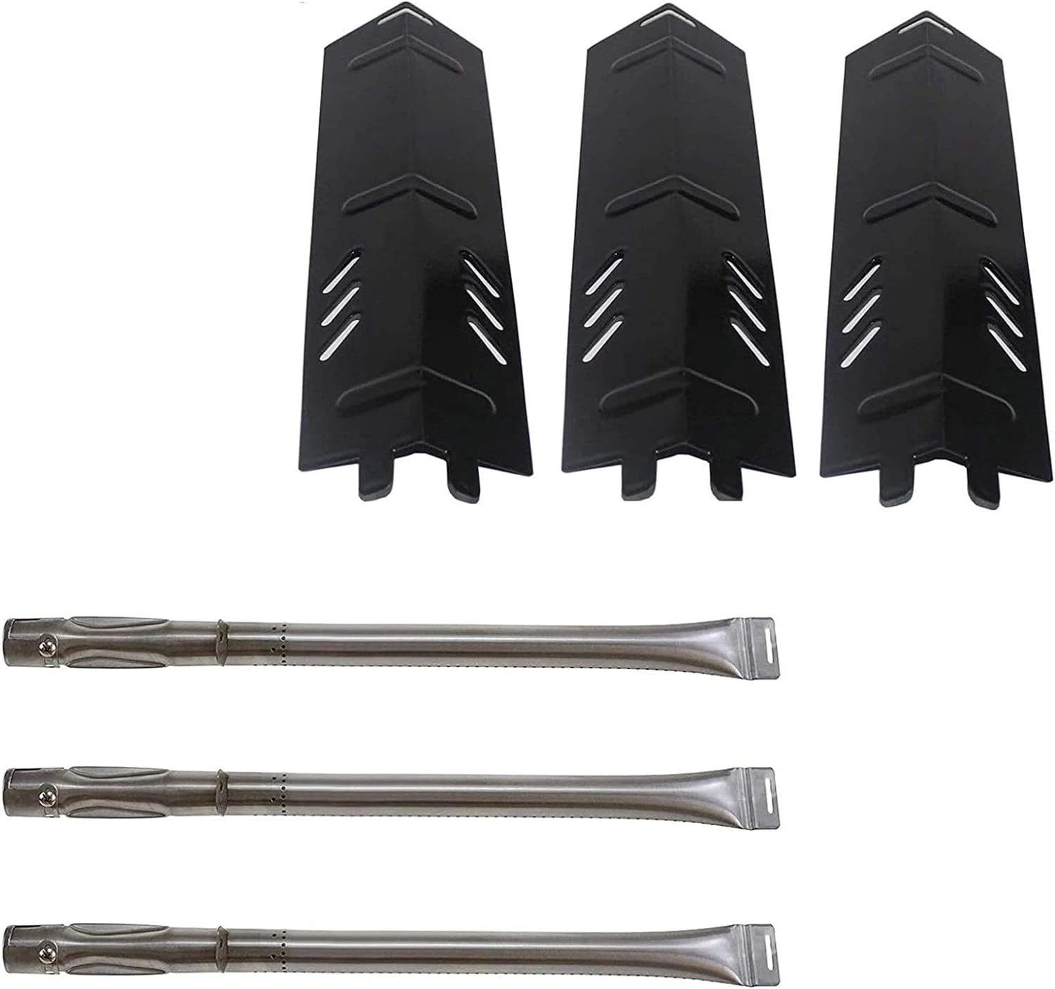 Grill Repair Kit Fits Backyard Grill GBC1429WB, GBC1329W, GBC1503W, GBC1703, GBC1403W, GBC1303W Gas Grills, Heat Plates + Burner Tubes Set 3 Grill Repair Kit Fits Backyard Grill GBC1429WB, GBC1329W, GBC1503W, GBC1703, GBC1403W, GBC1303W Gas Grills, Heat Plates + Burner Tubes Set