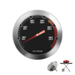 Thermometer Temperature Gauge For Napoleon TravelQ 285 Sreies Portable Gas Grill, Fits Model TQ285X-RD-1-A, PRO285X-BK, TQ285-BL-1, PRO285-BK