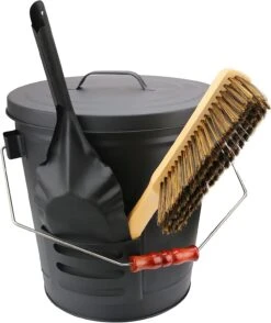 5.2 Gallon Coal Ash Bucket, Pellet Container And Pellet Storage Bucket For Fireplace, Stoves, Pellet Grills