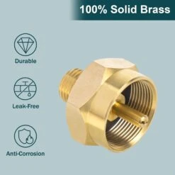 Soild Brass 1LB Bottle Propane Refill Adapter, 1/4'' Male NPT X 1''-20 Female Throwaway Cylinder, For Grill, Camping Stove, RV, Trailer 11 Soild Brass 1LB Bottle Propane Refill Adapter, 1/4'' Male NPT X 1''-20 Female Throwaway Cylinder, For Grill, Camping Stove, RV, Trailer -Cheap Grill Store 61nN3Tq3lwL. AC SL1500