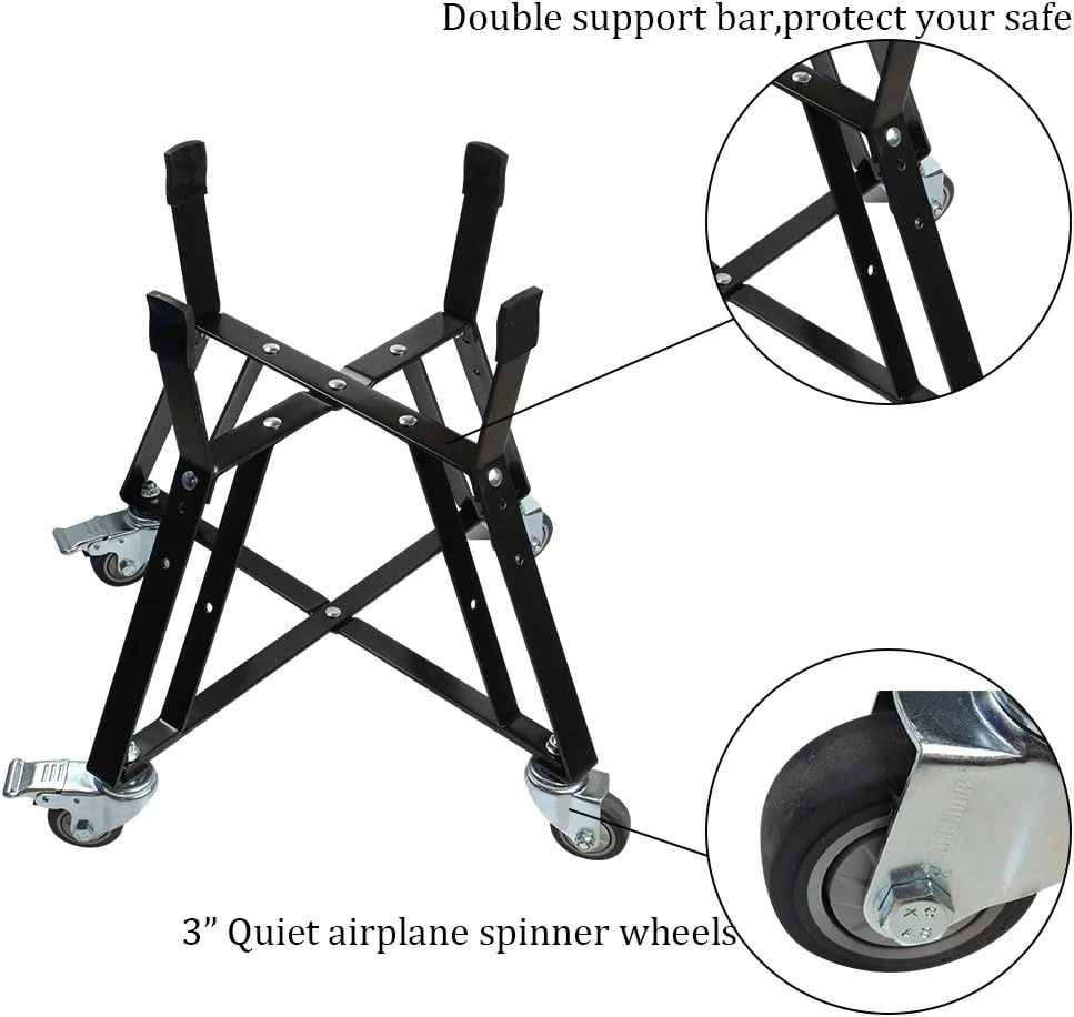 Rolling Cart Nest Stand For Extra Large Big Green Egg 24 Inch Kamado Ceramic Charcoal Grill, With Heavy Duty Locking Caster Wheels 5 Rolling Cart Nest Stand For Extra Large Big Green Egg 24 Inch Kamado Ceramic Charcoal Grill, With Heavy Duty Locking Caster Wheels - Image 3