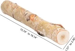 6Pcs Small Birch Ceramic Wood FireLogs For Indoor Gas Inserts, Ventless & Vented, Propane, Gel, Ethanol, Electric Or Outdoor Fireplaces & Fire Pits