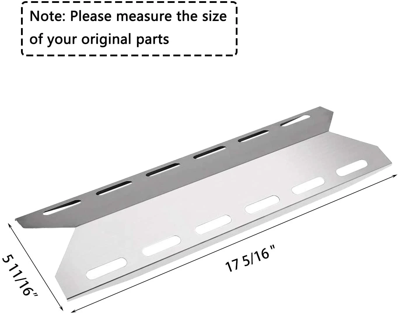 Grill Reapir Kit For Fits Kirkland 720-0025 Gas Grill Models, Heat Plate, Burner Tube And Temp Gauge 7 Grill Reapir Kit For Fits Kirkland 720-0025 Gas Grill Models, Heat Plate, Burner Tube And Temp Gauge - Image 5