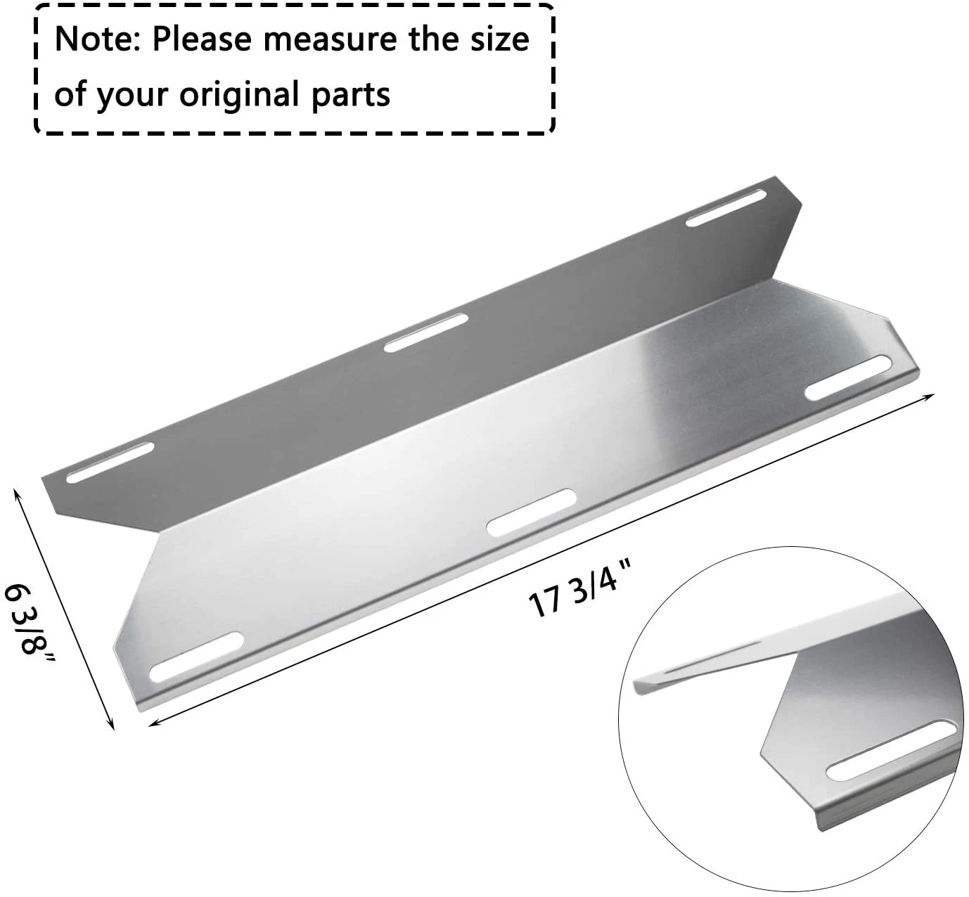 BBQ Replacement Parts For Jenn Air 720-0036, 720-0336, 720-0511, 720-0512 Grills, BBQ Burners, Heat Plates Set 8 BBQ Replacement Parts For Jenn Air 720-0036, 720-0336, 720-0511, 720-0512 Grills, BBQ Burners, Heat Plates Set - Image 6