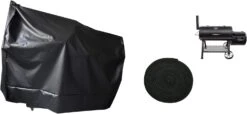 Outdoor Charcoal Grill Offset Smoker Cover For Brinkmann Trailmaster, Char-Broil, Dyna-Glo And More Grills, 68"L X 26"D X 59"H