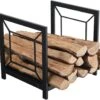 17 Inches Small Firewood Log Rack Square Shape Holding Storage Brackets For Indoor/Outdoor Fire Pits, Fireplace And Wood Burning Stove Accessories -Cheap Grill Store 61w2RX17E2L. AC SL1201