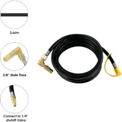 12 Ft Hose 3/8 Female Flare, 1/4 Male Quick Connect Fits Blackstone 17, 22 Griddles -Cheap Grill Store 61y StHfqxL. AC SL1500