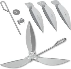 7444 Silver Cleaning System Kit For Weber Kettle 22.5 Inch One-Touch, Summit Kamado BBQ Charcoal Grill, Fits Weber 90993, 3617, 7409, 78911