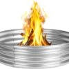 48 Inch Campfire Ring, Galvanized Fire Pit Ring For Outside Wood-Burning Fire Pit, Heavy Duty Steel FirePit In-Ground For Backyard, Camping 1 48 Inch Campfire Ring, Galvanized Fire Pit Ring For Outside Wood-Burning Fire Pit, Heavy Duty Steel FirePit In-Ground For Backyard, Camping -Cheap Grill Store 61zutThurGL. AC SL1500