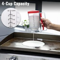 6Pcs Griddle Breakfast Kit For Griddle Flat Top Blackstone, Camp Chef, Cuisinart, Pit Boss, Pancake Batter Dispenser, Bacon Press, And Egg Rings -Cheap Grill Store 71 d5V23ySL. AC SL1500