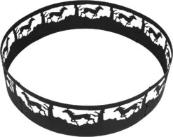 36" Horse Campfire Ring Wood Burning Fire Pit Ring Wilderness Fire Ring For Outdoor Cooking Camping -Cheap Grill Store 71 unf1NXGL. AC SL1500