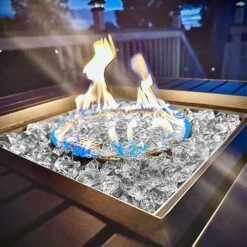 10 Pounds 1/2'' Clear Tempered Fire Glass Rocks For Fire Pit For Gas Fireplace, Safe For Outdoors And Indoors Decoration -Cheap Grill Store 710pCixRYuL. AC SL1500