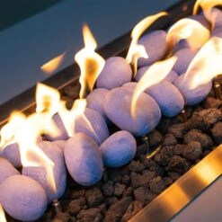 24pcs Blue Light Weight Ceramic Fiber Pebble Stones For Indoor, Gas Inserts, Ventless, Vent Free, Electric, Outdoor Fireplaces And Fire Pits -Cheap Grill Store 710xedoRurL. AC SL1500