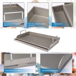 Fry Griddle For Gas Grill, 25"x 16” Cooking Griddle Pan Flat Top Plate For Gas Stove, Grills Fits Camping Stove Outdoor Tailgating Parties Grilling -Cheap Grill Store 713Q2CdY4xL. AC SL1500