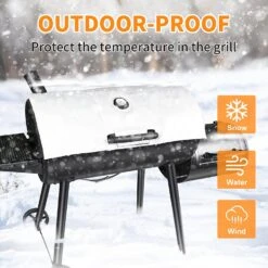 Thermal Insulated Blanket Winter Cover Fits Char-Griller 1733, 1624, 2735 Smokin' Champ Series Pellet Smoker BBQ Grills -Cheap Grill Store 713RXGu6SdL. AC SL1500