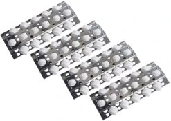 4 Pcs Grill Briquette Tray Heat Plates Kit For Summerset Sizzler 26" And 32" Gas Grills, 16 1/2" X 6 1/2"