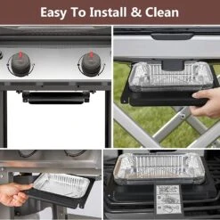 Grease Catch Drip Pan For Weber Genesis & Genesis II E-210, E-310, S-210, S-310 Series Gas Grills, Fits Weber 83156, With 6415 Aluminum Liner Kit -Cheap Grill Store 713Ymm48euL. AC SL1500 3b12a2af ef6c 4886 8fa2 7ecc0e07084d