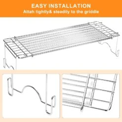 Universal Warming Rack For Blackstone 17/22 Inch Griddle, For Most 17"-26" Griddle/Gas Grill, Adjustable Top Grill Rack -Cheap Grill Store 714mJwcD0NL. AC SL1500