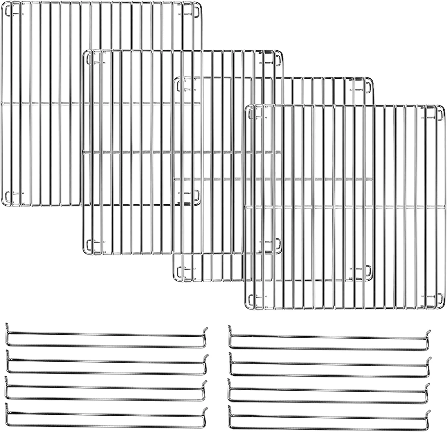 Cooking Grate For Masterbuilt MB20051311, MB26050412, MB20052318, MB21050813, MB25050217 30" Propane Smokers, 4pcs 13.3" X 13.6" 3 Cooking Grate For Masterbuilt MB20051311, MB26050412, MB20052318, MB21050813, MB25050217 30" Propane Smokers, 4pcs 13.3" X 13.6"