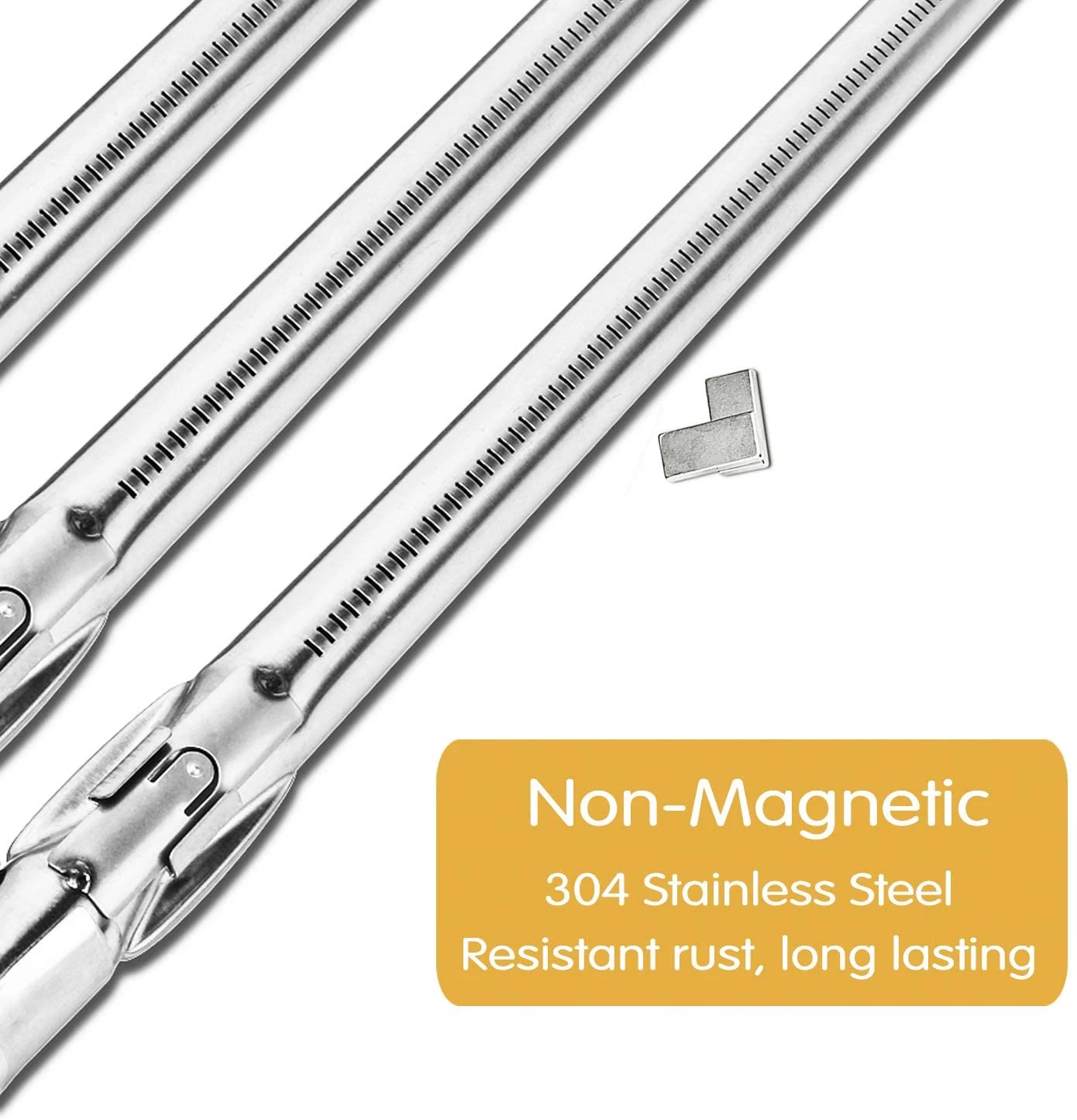 19.5'' BBQ Burner 62752 For Weber Genesis S-310, S-320, S-320 Front Control Knob Series 3 Burner Grills 10 19.5'' BBQ Burner 62752 For Weber Genesis S-310, S-320, S-320 Front Control Knob Series 3 Burner Grills - Image 8