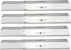 Heat Plate Shield 4 Pcs Kit For Brinkmann & Charmglow 11.75 To 21 X 3.75, SUS 304 Steel