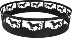 36" Horse Campfire Ring Wood Burning Fire Pit Ring Wilderness Fire Ring For Outdoor Cooking Camping -Cheap Grill Store 717AQ60GloL. AC SL1500