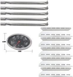 Grill Reapir Kit For Fits Kirkland 720-0025 Gas Grill Models, Heat Plate, Burner Tube And Temp Gauge