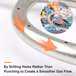 24'' X 24'' Stainless Steel Round Fire Pit Burner Ring With Spark Ignition Hose Installation Kit, DIY Gas Fire Pit Parts For Fire Pits, Fire Bowls -Cheap Grill Store 71AeMAThbBL. AC SL1500