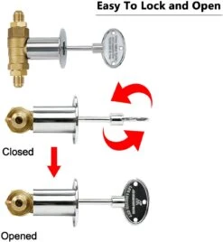 Fire Pit Gas Burner Spark Ignition Kit Including Push Button Igniter Gas Shut-Off Valve With Key -Cheap Grill Store 71AjtZp wbL. AC SL1500