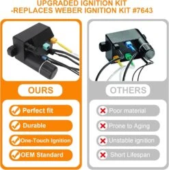 7643 69851 Igniter Kit For Weber Spirit 220 & 320 Series E-220/320/330/335 Gas Grills With Front Mounted Control Panels -Cheap Grill Store 71B5rIsDKAL. AC SL1500