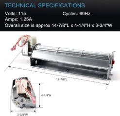 Convection Blower Fan 80709 For US Stove & USSC 5501S Pellet Stove, Blower Motor For Ashley AP5710, AP5780, Vogelzang VG5717-P, VG60 Pellet Stoves -Cheap Grill Store 71B9chTr5jL. AC SL1500