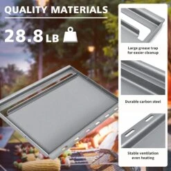 Full Size Griddle For Weber Genesis 325/335(2022), Genesis II And Genesis II LX 300 Series (2017 And Newer), Carbon Steel Griddle Insert With Handles -Cheap Grill Store 71BNoJjUBhL. AC SL1500