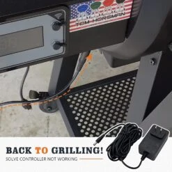 Power Cord Part 801130 With 15 Foot Cord Power Cord Adapter Replacement For Char-Griller Gravity Fed 980 And E6480 Akorn Auto-Kamado Charcoal Grills -Cheap Grill Store 71BqmqSY FL. SL1500