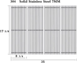 Grill Grates For Master Forge BG179A, BG179C, BG1795BAL Gas Grills, 4 Pcs Kit 17 5/8 X 35 Inch -Cheap Grill Store 71ByCcbYPLL. AC SL1300 4d683fc4 2cee 4500 866c 7d208159e701